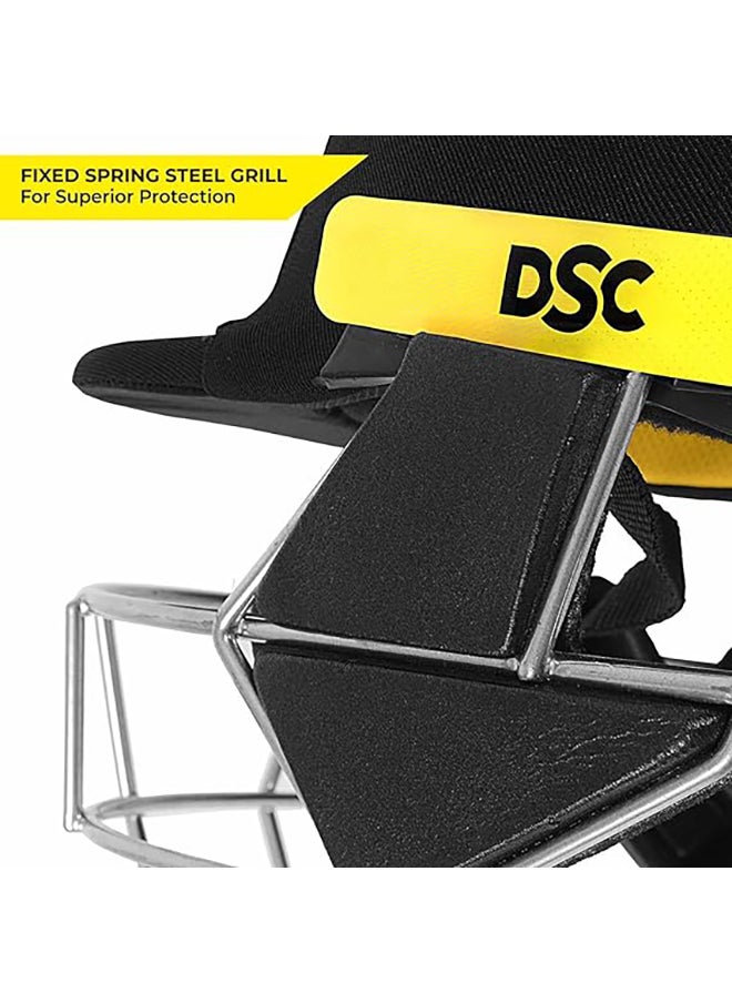 DSC SCUD Cricket Helmet | Size: Medium | For Men & Boys | Fixed Spring Steel Grill | Adjustable Back Support Strap | Removable and washable sweatband | Lightweight  - Image 4
