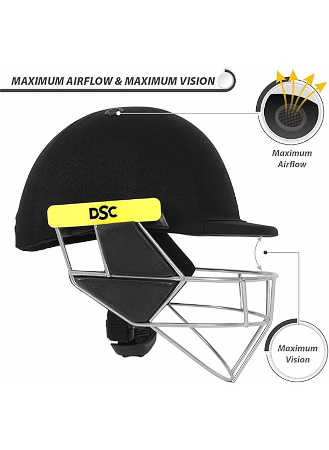 DSC SCUD Cricket Helmet | Size: Medium | For Men & Boys | Fixed Spring Steel Grill | Adjustable Back Support Strap | Removable and washable sweatband | Lightweight  - Image 3