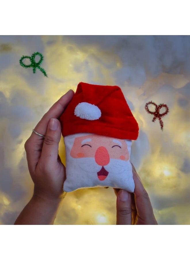 Indigifts Indigifts Christmas Gift Box for Fun Santa Printed Reversible Santa Soft Toy Set of 4, Soft Toy for Kids, Soft Toy for Adults, Xmas Gift Hamper, Secret Santa Gifts for Men, Secret Santa Gifts Ideas  - Image 3