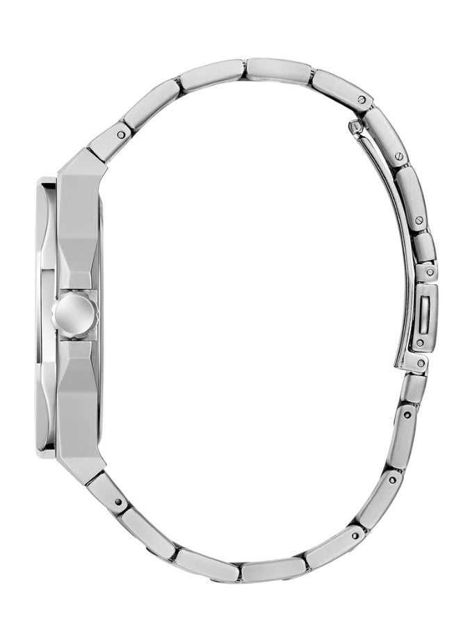 Guess Men's Silver Watch, Blue Dial | Gw0849g1 - Image 2