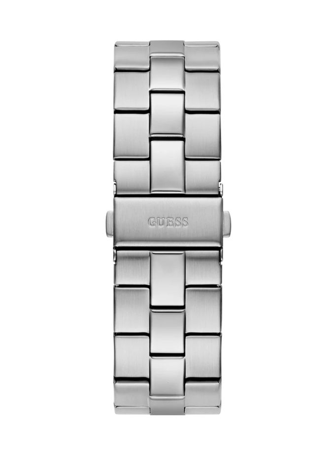 Guess Men's Silver Watch, Blue Dial | Gw0849g1 - Image 3