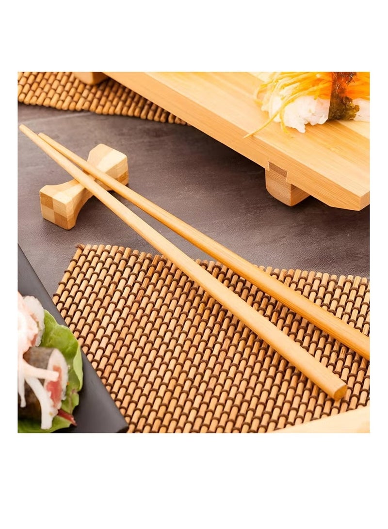 40-Pack Stylish Reusable Bamboo Chopsticks for Sushi, Noodles, and Delicious Asian Cuisine - Image 1
