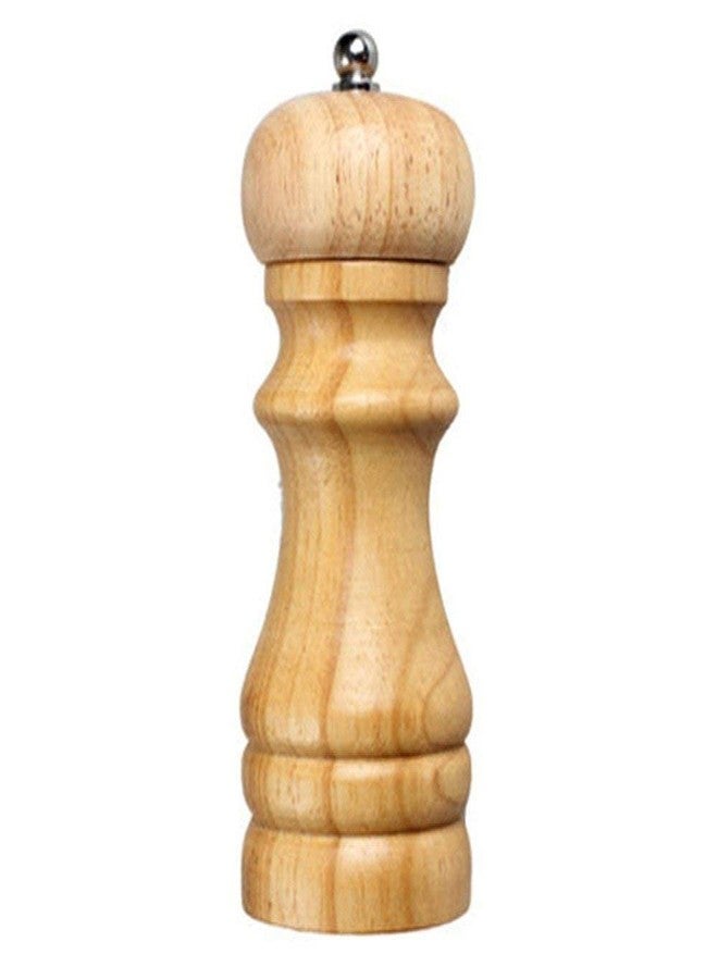 HOMETIC Wooden Salt and Pepper Grinder Mixer Burr Mill Traditional Spice Storage (6 inch) - Image 1