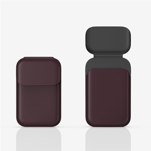 dot. Wallet - Minimal Card Holder, Magentic Closing, Fits Two Cards, Slim and Secure Design, Vegan Leather (Red) - Image 3