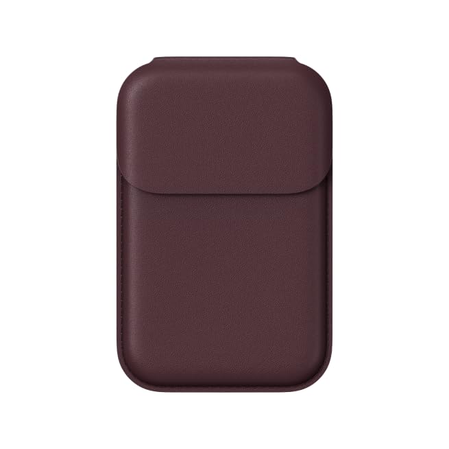 dot. Wallet - Minimal Card Holder, Magentic Closing, Fits Two Cards, Slim and Secure Design, Vegan Leather (Red) - Image 1
