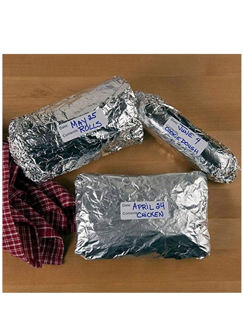 SYOSI ملصق طعام ملصق فريزر ملصق ذاتي اللصق قابل للإزالة ملصق تخزين الطعام في الثلاجة ملصقات ملاحظات فهارس ملصقات بطاقات هدايا 125 قطعة في 1 لفة 2 لفة إجمالاً - Image 4