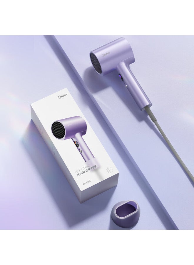 Midea 1.5 Billion Negative Ion Hair Dryer, High-power Hair Protection Blower, Home Hair Dryer, Home Appliance With National Subsidy Fd205-aurora Purple, Qixi Valentine's Day Gift - Image 5