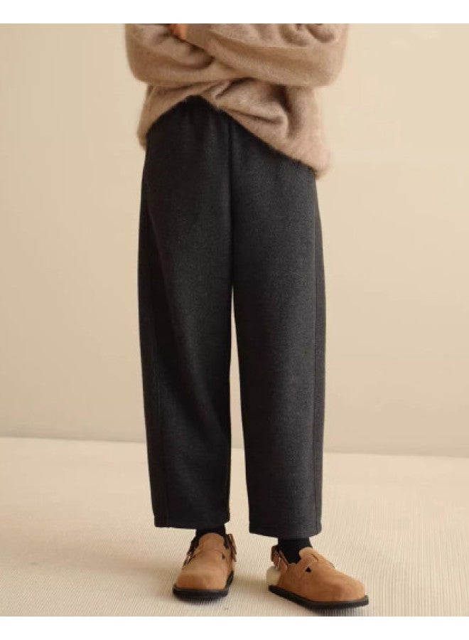 XINYANG Wide-Leg Wool Trousers Women 2025 Autumn Winter Solid Color Straight-Leg Wool Pants Carrot Pants - Image 1