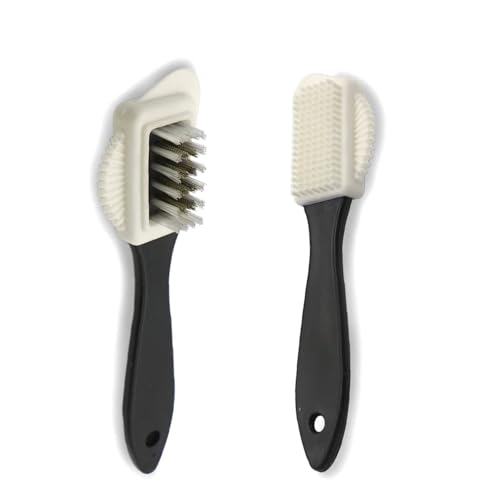 QINIUNIU 2PCS Suede Shoe Brushes Suede Nubuck 4Way Leather Cleaning Brush Nubuck Brush for Shoe Boot Bag Cleaning - Image 1