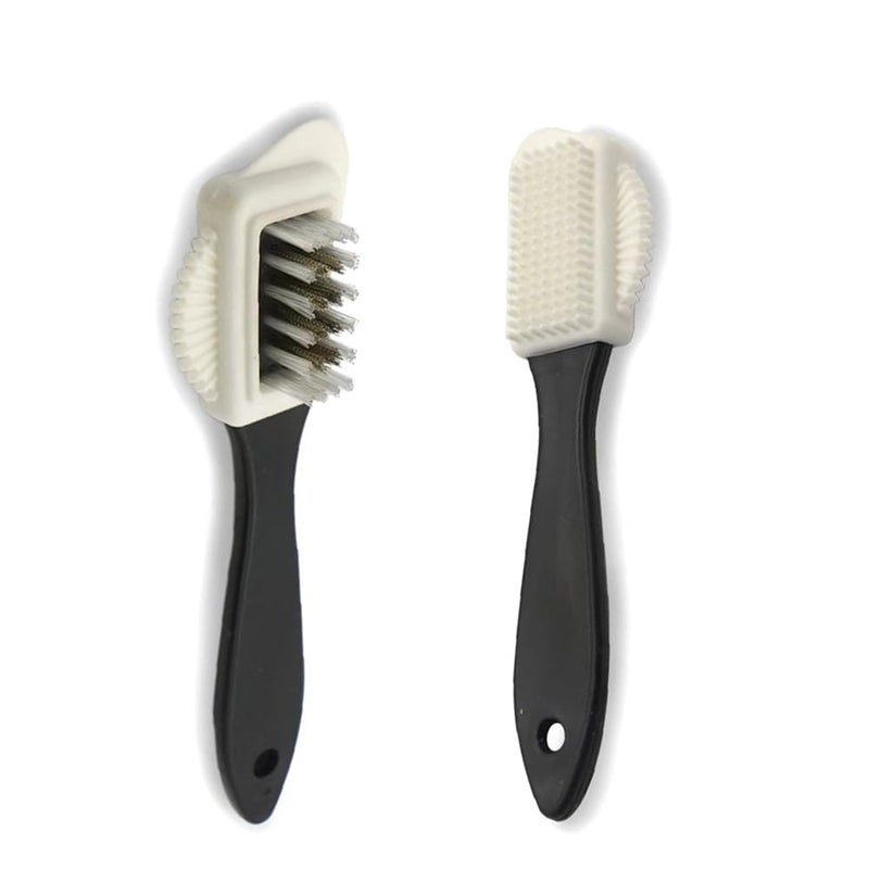 QINIUNIU 2PCS Suede Shoe Brushes Suede Nubuck 4Way Leather Cleaning Brush Nubuck Brush for Shoe Boot Bag Cleaning - Image 3