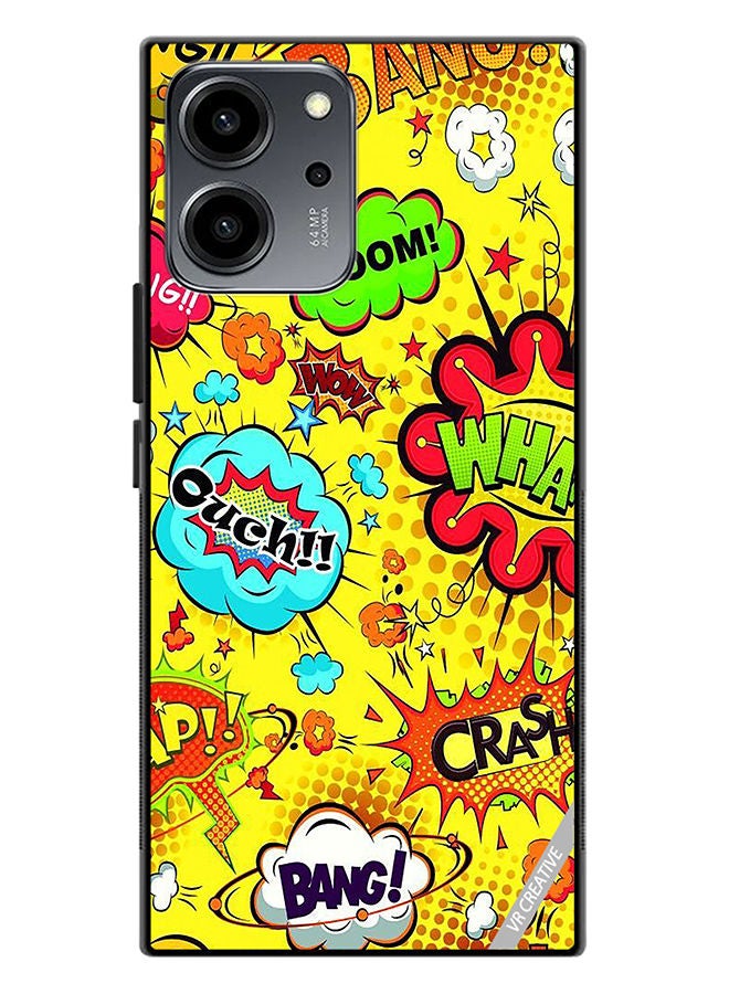 VR CREATIVE Protective Case Cover For Honor 80 SE Multiple Stickers Design Multicolour - Image 1
