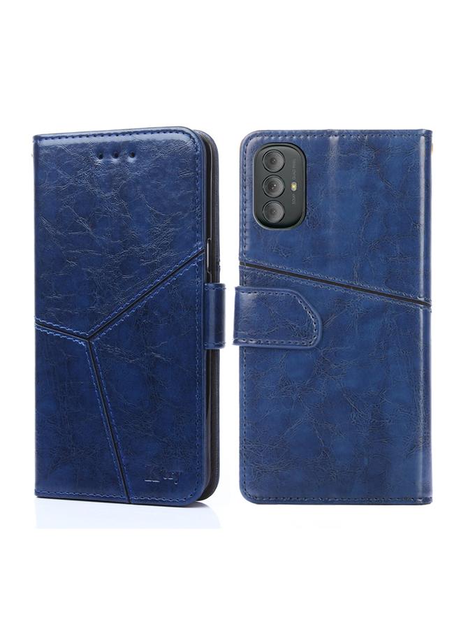 S-TOP Case For Motorola Moto G Power 2022 Geometric Stitching Horizontal Flip Leather Phone Case - Image 1