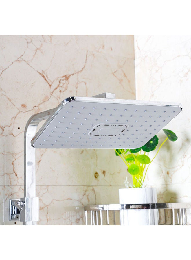 milano Zia Rain Shower Column Complete Set, Brass Rain Shower for Toilets, Bathroom, Lavatory L 96 x W 44 x H 47 cm Chrome - Image 4