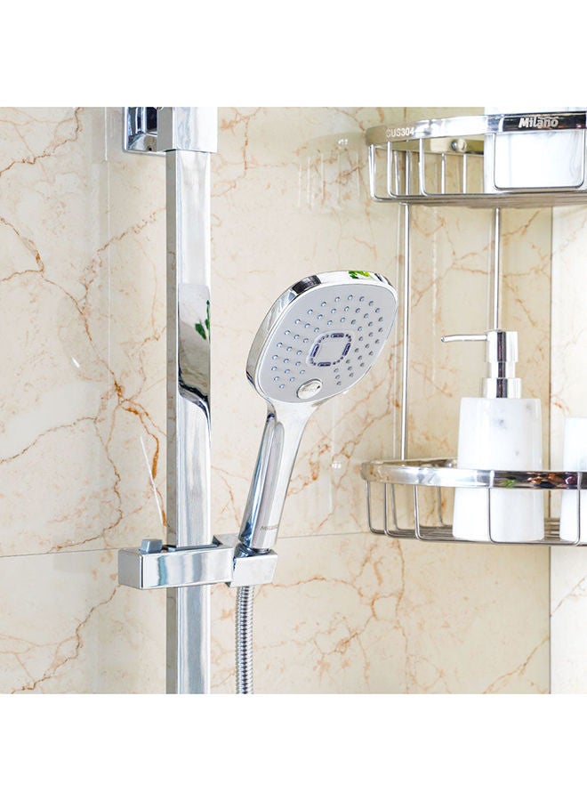 milano Zia Rain Shower Column Complete Set, Brass Rain Shower for Toilets, Bathroom, Lavatory L 96 x W 44 x H 47 cm Chrome - Image 5