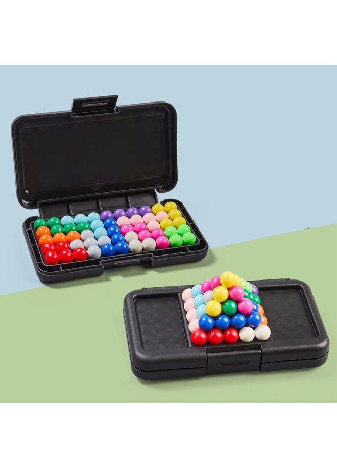 Educational 3D Brain IQ Puzzle Game - 200 Challenges 3D Logic Puzzles for Kids Ages 3+, Teens & Adults - Multi-Color Brain Teasers- STEM Learning Toy for Spatial Reasoning & Problem-Solving - Gift for Family Game Night - Image 3