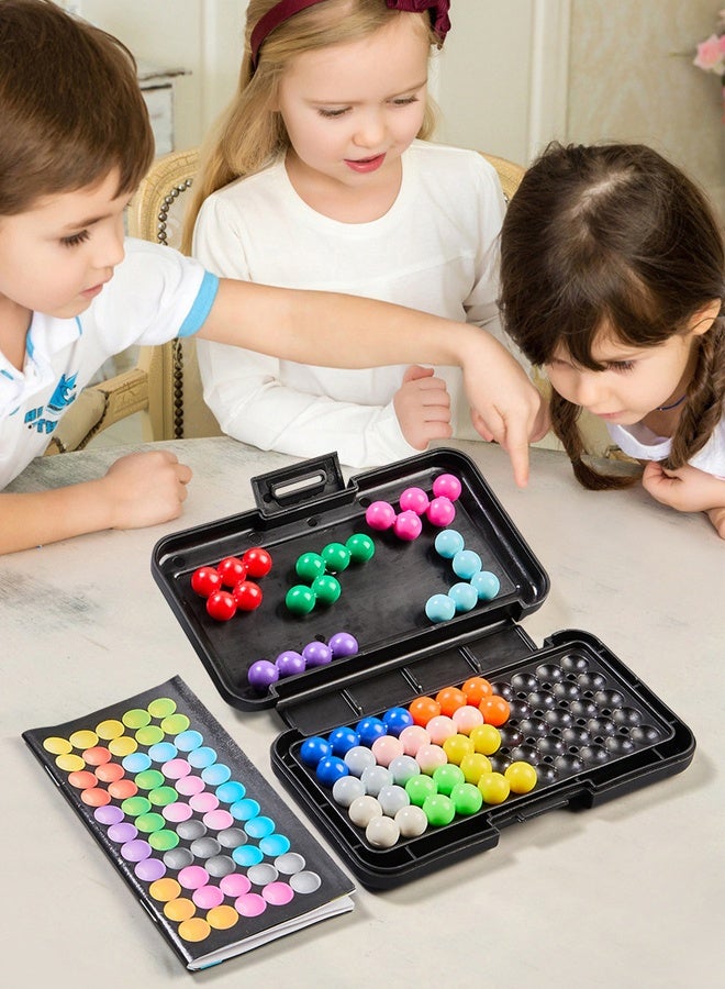 Educational 3D Brain IQ Puzzle Game - 200 Challenges 3D Logic Puzzles for Kids Ages 3+, Teens & Adults - Multi-Color Brain Teasers- STEM Learning Toy for Spatial Reasoning & Problem-Solving - Gift for Family Game Night - Image 4