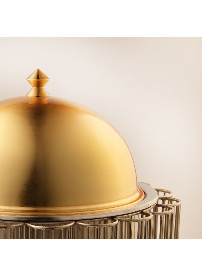 La Mesa Stainless Steel Food Warmer 5L, Gold And Silver - Image 2