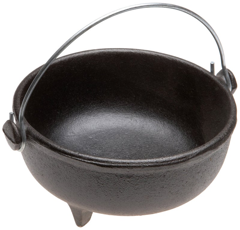 Old Mountain Pre Seasoned Ol Iron Kettle 6 Inch Diameter