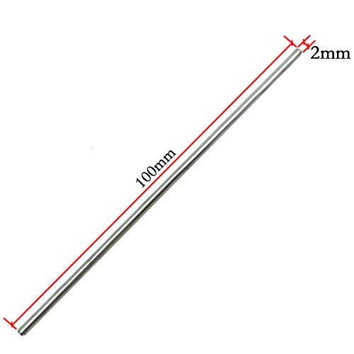 EUDAX 30mmx9mm Plastic Roll 2mm Dia Shaft Toys Wheel and 2mmx100mm STEM Shaft Round Rod Axles for DIY Toy RC Car Truck Boat Helicopter Model Part (100 Pcs) - Image 3