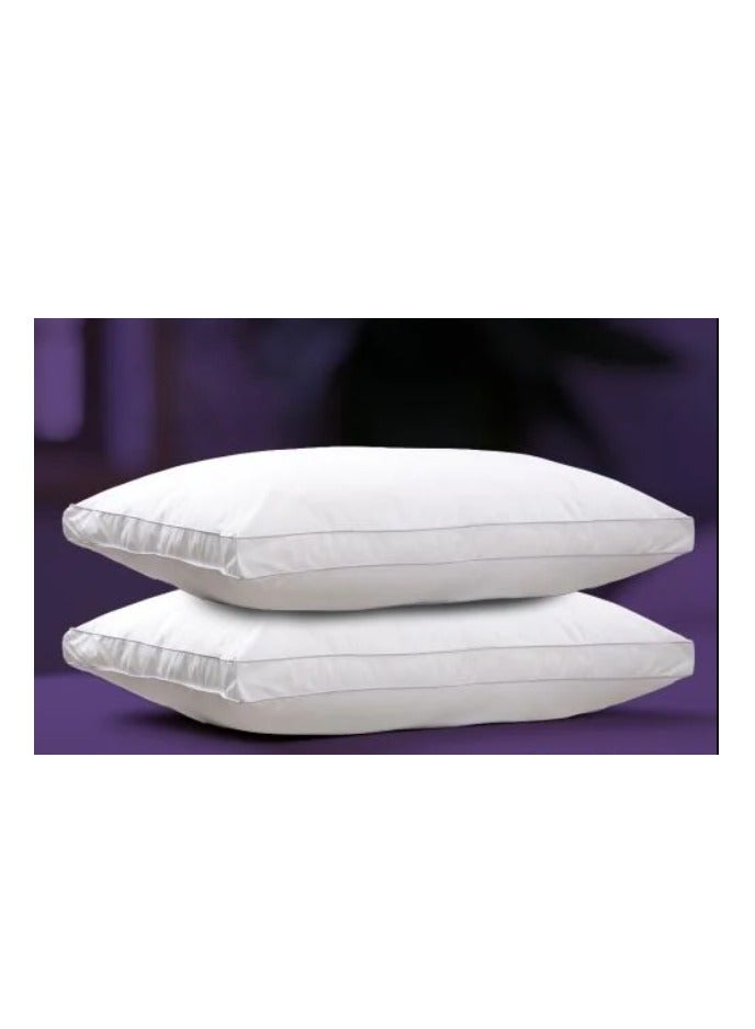 Xi Duo Duo Package of two medical hotel pillows made of microfiber materials for a comfortable sleep, 75 x 50 cm 