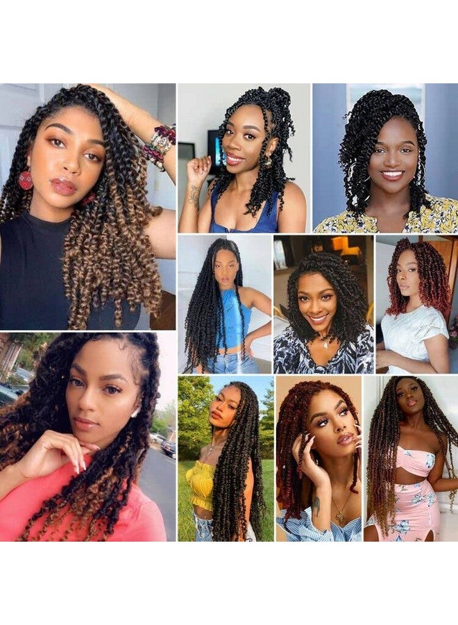 Befunny Passion Twist Crochet Hair12 Inch 9 Packs Pretwisted Passion Twist Hair Soft Pre Looped And Pre Twist Crochet Hair For Women，Short Black Curly Crochet Braids(121B) - Image 5