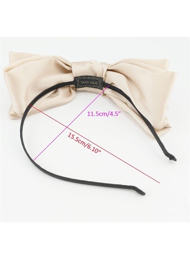 Yueton Pack of Sweet Big Bowknot Hair Band Bow Headband Hair Accessory Girls Women Headdress Headwear - Image 3