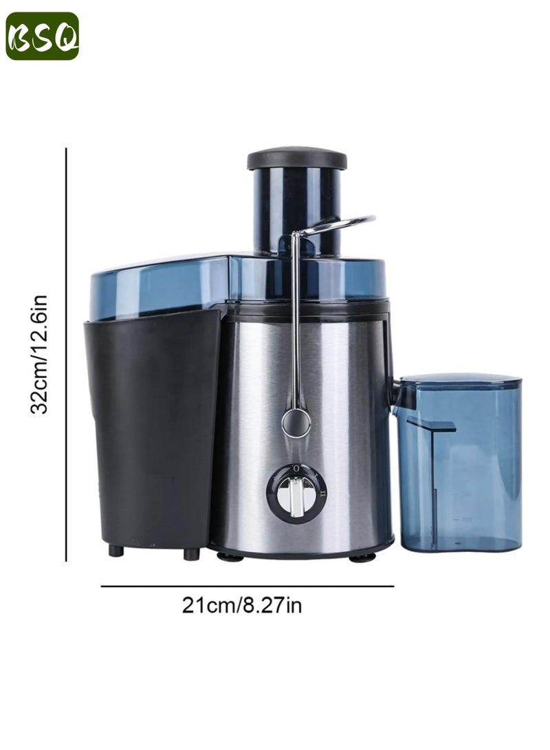 BSQ 1000W High-Power Electric Fruit and Vegetable Juicer | Stainless Steel Centrifugal Juicer (BPA-free) | Equipped with a large 500ml juicing cup | Features a larger 7cm/2.8-inch feeding chute | 3 speed settings | Full copper motor | Easy to clean - Image 5
