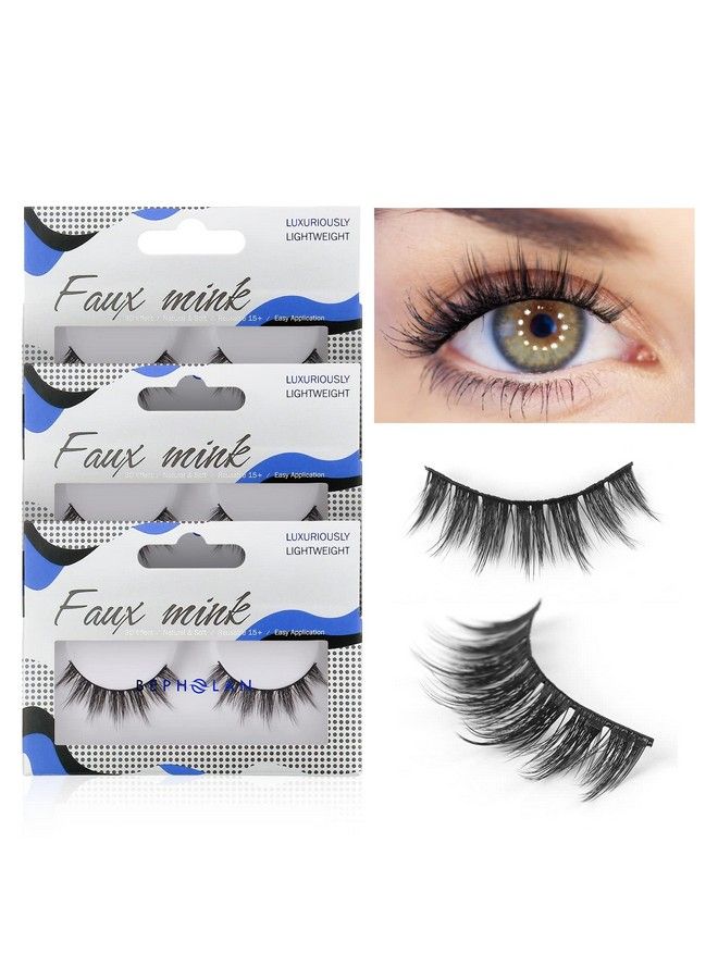 BEPHOLAN Lashes Natural Look False Eyelashes Bepholan Fake Eyelashes 3D Super Fluffy False Lashes Black Band Wispy Lashes 3Pack Faux Mink Lashesxmz213 - Image 2