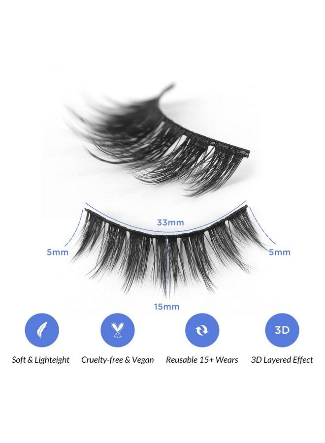 BEPHOLAN Lashes Natural Look False Eyelashes Bepholan Fake Eyelashes 3D Super Fluffy False Lashes Black Band Wispy Lashes 3Pack Faux Mink Lashesxmz213 - Image 4