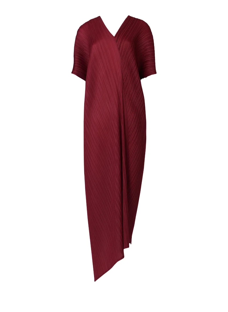 Leem  Asymmetric Plisse Kaftan - Shorter length for Women | Best Price UAE