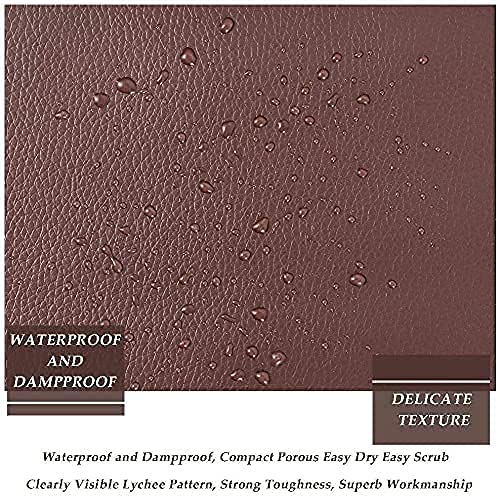 ONPRIX 60 x 30 cm Large Leather Repair Patch for Couches- Self-Adhesive Waterproof PU Leather Kit for Sofa Car Seats Drivers Seat Vinyl Chairs Furniture Handbags Jackets Fix Tear (Brown) 2 Pcs - Image 4