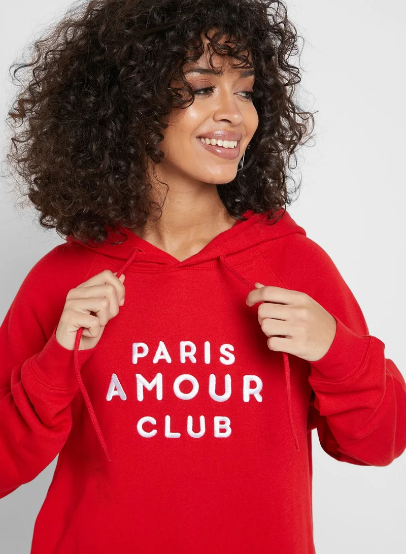 FOREVER 21 Slogan Hoodie