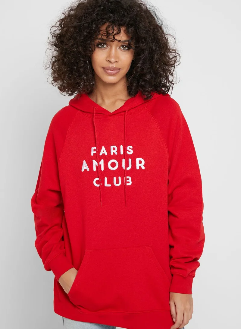 FOREVER 21 Slogan Hoodie