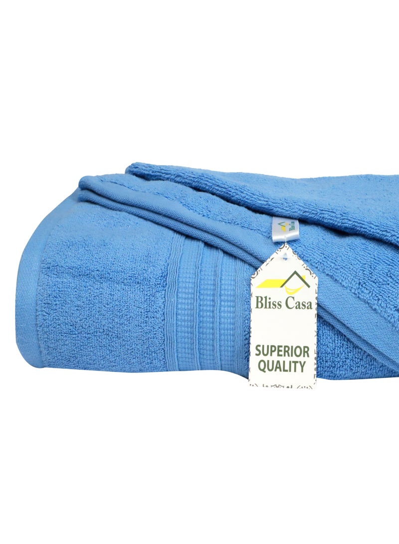Bliss Casa Bath Towels (2 Pack, 80 x 160 cm) - 650 GSM Bathroom Towel Set - 100% Cotton 20/D Ring Spun Luxury Towels Set Highly Absorbent, Quick Dry and Soft Feel Bathroom Towels - Image 5