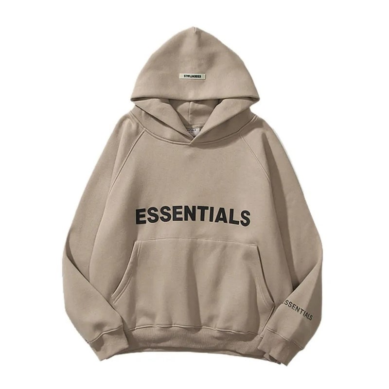 Oversized Hoodie Autumn Winter Unisex Sweater Camel - Image 1