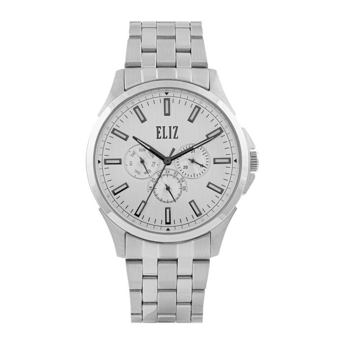 ELIZ ES8888G2SSS SS Case & Band Multifunction Men's Watch - Image 1