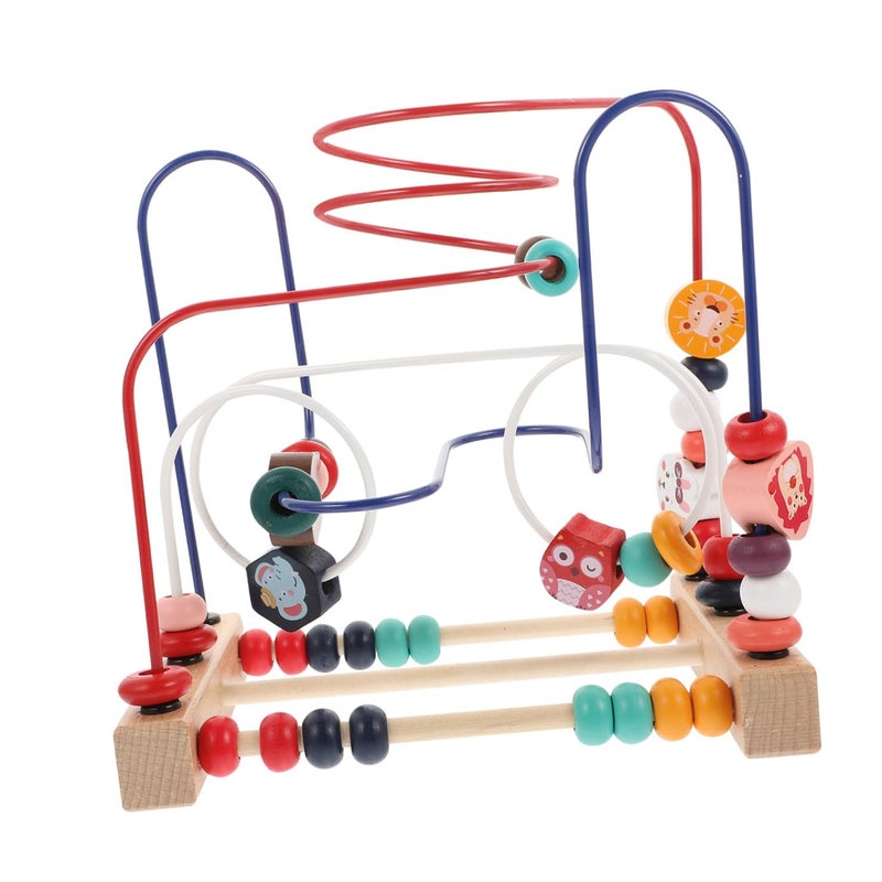 Wooden Bead Maze Toy For Kids Sensory Development Hand Eye Coordination Educational Puzzle Fruit Design - Image 2