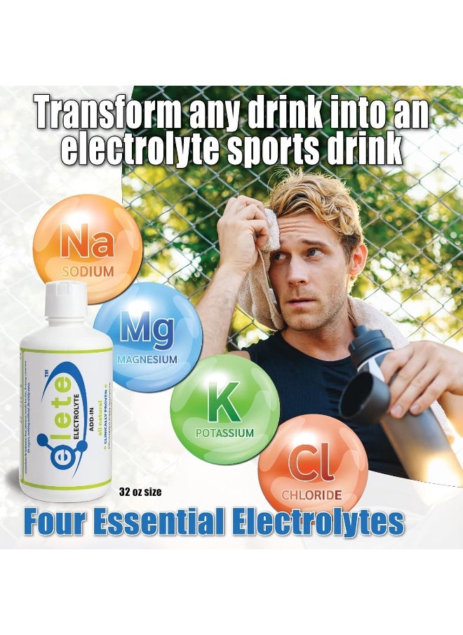 Elete Citrilyte Add-in elete Electrolyte Add-in Hydration Drops | Sodium, Magnesium, Potassium & Trace Minerals | Unflavored, All Natural | Leg and Muscle Cramp Relief | Transform Any Drink into a Sports Drink, 32oz  - Image 2