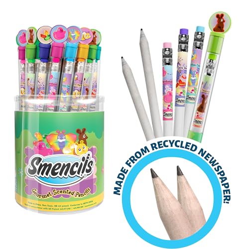 Scentco Spring Smencils Cylinder HB 2 Patented Gourmet Scented Pencils 50 Count Gifts for Kids Classroom Rewards Party Favors Easter day - Image 5