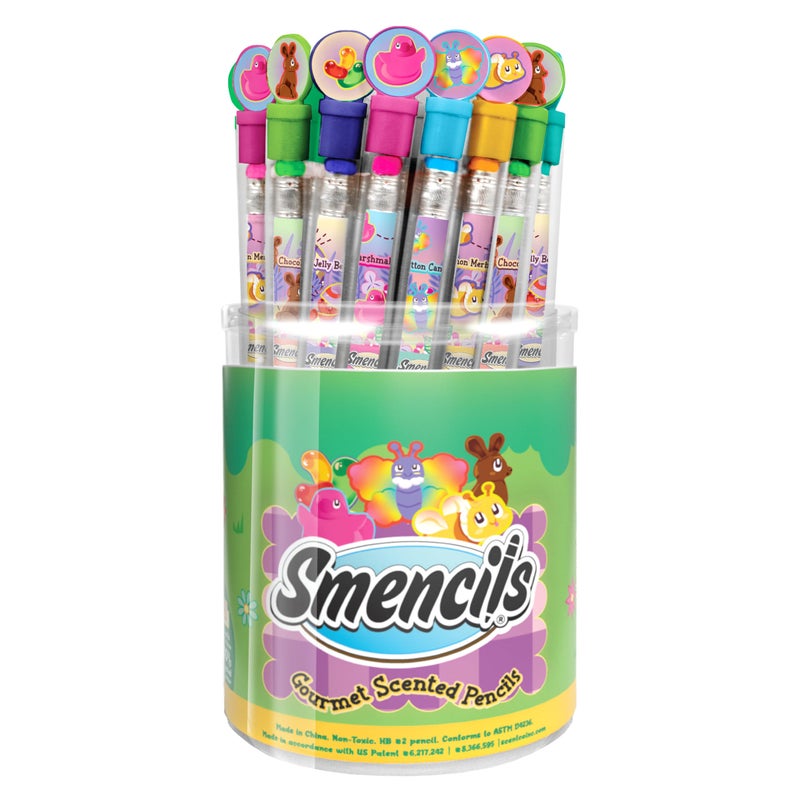 Scentco Spring Smencils Cylinder HB 2 Patented Gourmet Scented Pencils 50 Count Gifts for Kids Classroom Rewards Party Favors Easter day - Image 3