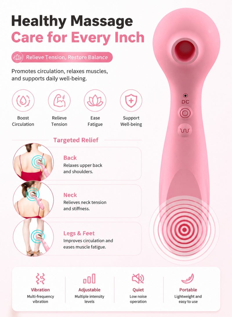 Handheld Wireless Deep Tissue Muscle Relaxation Portable Electric Massager