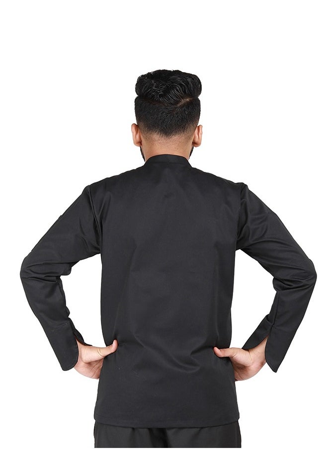 YANEK YANEK Chef Jacket Coat Long Sleeve with Snap Buttons made from Breathable Twill Cotton with Sleeve Pocket | For Restaurant, Cafe, Bakery, Home Kitchens | Wash and Wear Durable Fabric  - Image 2