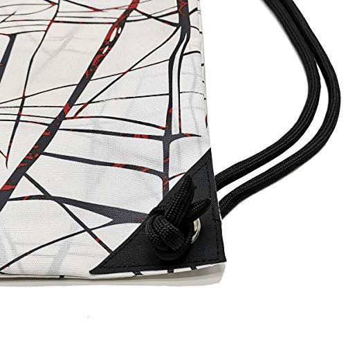 HOLYLUCK Drawstring Backpack Bag Sport Gym Sackpack (metallic-white) - Image 4