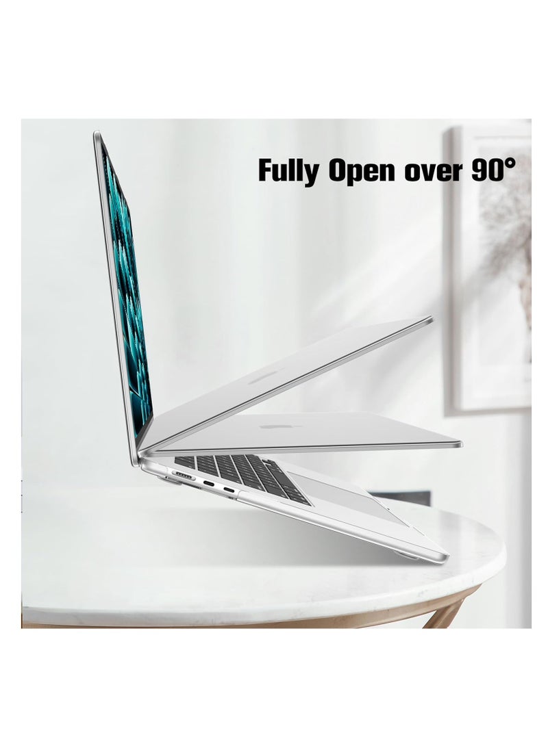 Generic - Case Compatible with MacBook Air 15 Inch A2941.A3114 (2023 Release) - Protective Snap On Hard Shell Cover for MacBook Air 15.3" M2 Chip with Liquid Retina Display and Touch ID, Crystal Clear - Image 1