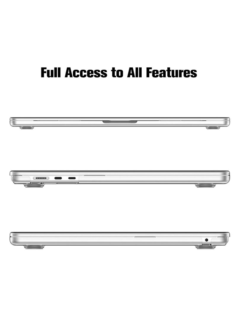 Generic - Case Compatible with MacBook Air 15 Inch A2941.A3114 (2023 Release) - Protective Snap On Hard Shell Cover for MacBook Air 15.3" M2 Chip with Liquid Retina Display and Touch ID, Crystal Clear - Image 1