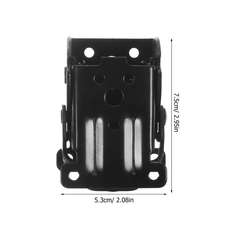 Black Folding Table Hinges With Locking Function 4pcs Set For Desk Leg Support - Image 3