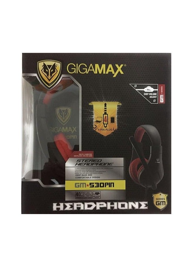 GigaMax Stereo Headphone 1 jack with mic for mobile phone, multi devices-Small, Wired - Image 3