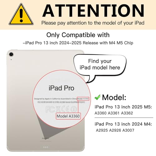 FILMEXT Magnetic Privacy Screen for iPad Pro 13 inch M5 2025/M4 2024(8th/7th Generation),Removable Anti Spy Glare Blue Light Filter Black Secrity Privacy Film - Image 4