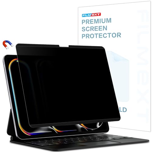 FILMEXT Magnetic Privacy Screen for iPad Pro 13 inch M5 2025/M4 2024(8th/7th Generation),Removable Anti Spy Glare Blue Light Filter Black Secrity Privacy Film - Image 1