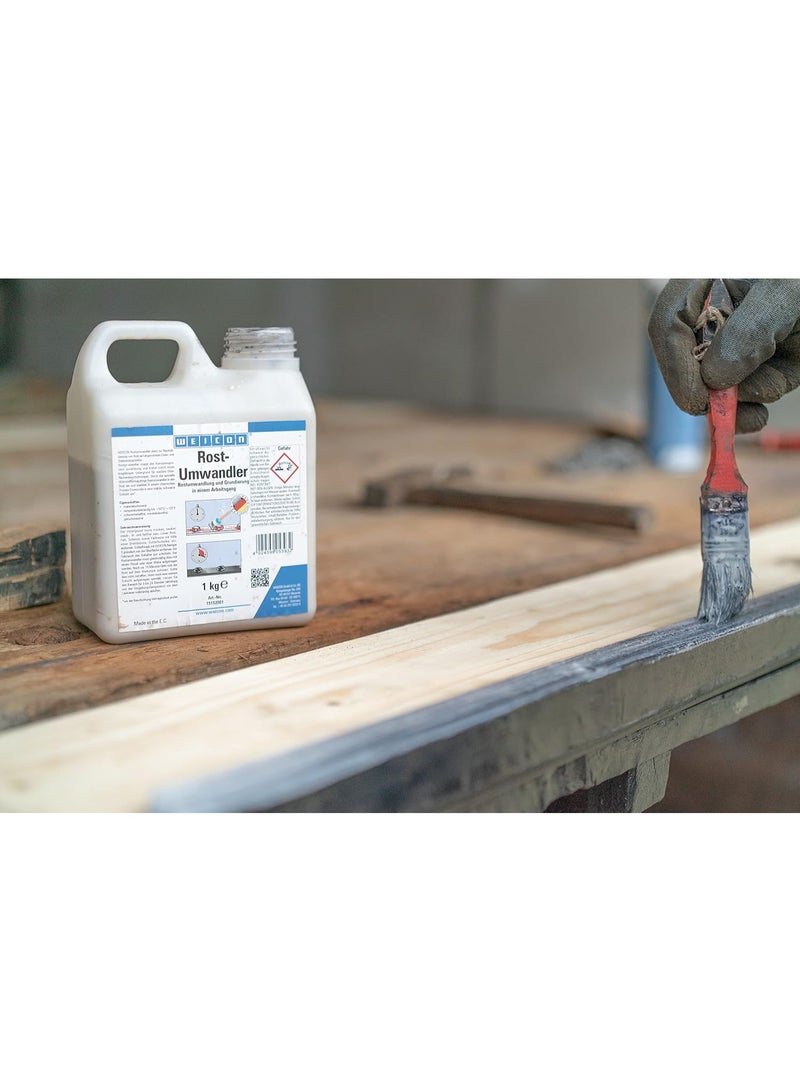 WEICON Rust Converter Liquid Active | 1 kg | Stops corrosion indoors & outdoors - Image 2